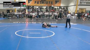 133Black lbs Final - Jake Crapps, Army West Point vs Mason Leiphart, Franklin & Marshall