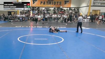 133Black lbs Final - Jake Crapps, Army West Point vs Mason Leiphart, Franklin & Marshall