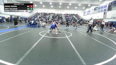 105 lbs Champ. Round 1 - Emily Gallegos, Pacifica/Oxnard vs Abigail Medina, Western