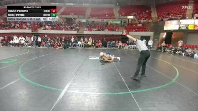 157 lbs Round 2 - Quarters & 1st Wb (16 Team) - Noah Payne, Conroe Woodlands College Park vs Tegan Perkins, Houston Clear Lake