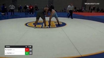 222 lbs Quarterfinal - Noah Duran, Clovis North vs Josh Cortez, Gilroy