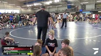 90 lbs Quarterfinals (8 Team) - Alayla Atkinson, Pace WC vs Jakobe Reed, SVRWC Black