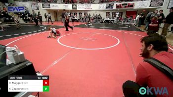 43 lbs Semifinal - Daxton Maggard, Claremore Wrestling Club vs Kannon Zappone, Barnsdall Youth Wrestling