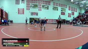 126 lbs Round 6 - Blake Eckelbarger, St Francis De Sales (Columbus) vs Nate Morales, Cuyahoga Valley Christian Academy