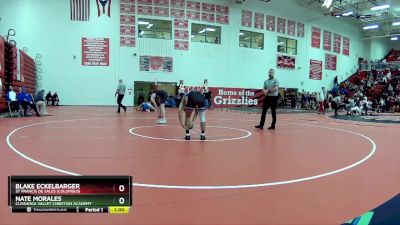 126 lbs Round 6 - Blake Eckelbarger, St Francis De Sales (Columbus) vs Nate Morales, Cuyahoga Valley Christian Academy