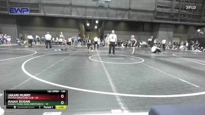 130 lbs Cons. Round 2 - Isaiah Dugan, Kansas Young Guns Wrestling Cl vs Jakari Murry, Wichita Wrestling Club