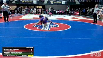 190 lbs Semifinal - Margaret Devine, Brantley County HS vs Anetra Witherspoon, Cartersville