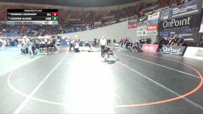 5A Boys 106 lbs Cons. Round 1 - Cooper Alkire, Summit Boys vs Thomas Loughary, Dallas Boys