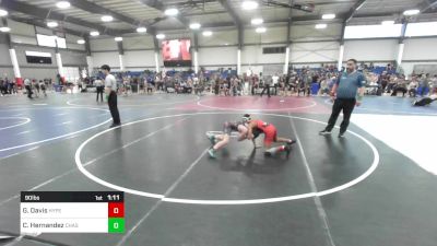 90 lbs Semifinal - Greyson Davis, Hyperbolic WC vs Christian Hernandez, Chagolla Trained WC