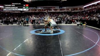 4A 145 lbs 5th Place Match - Caedon Kamplain, Moriarty vs Zachary Katz, St. Pius X
