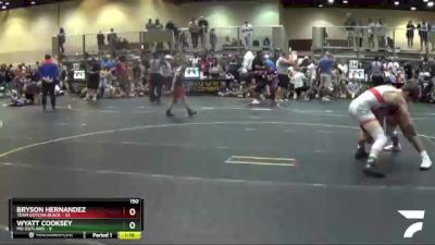 150 lbs Semis & 1st Wrestleback (8 Team) - Bryson Hernandez, Team Gotcha Black vs Wyatt Cooksey, MO Outlaws