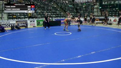 138 lbs 5th Place Match - Carl Shew, Caveman Wrestling vs Corky Boucher, Ubasa Trained