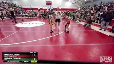 61-63 lbs Round 1 - Mathew Titchenell, HRA vs Madilyn Lawler, Platte Valley Jr WC