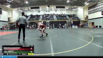 170 lbs Champ. Round 3 - Levi Abbott, Cowan Wrestling Club vs Reazon Davenport, Daleville Wrestling Club