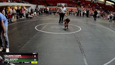 52 lbs Quarterfinal - Callahan Tucker, Wadsworth Battlezone vs Troy Goforth, Mt. Zion Kids WC