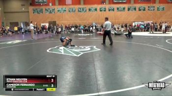 125 lbs Cons. Round 1 - Cameron Fernando, Moorpark vs Ethan Nguyen, Menlo Wrestling CLub