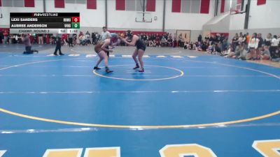 155 lbs Champ. Round 2 - Lexi Sanders, Rocky Mountain vs Aubree Anderson, Vallivue