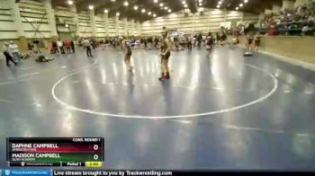 110 lbs Cons. Round 1 - Daphne Campbell, American Fork vs Madison Campbell, Slam Academy