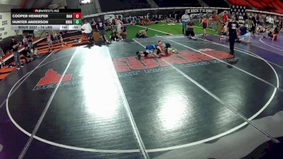 74 lbs Cons. Sub-semis - Cooper Hennefer, Idaho vs Hunter Anderson, Oregon