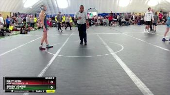 105 lbs Round 5 (8 Team) - Brody Adkins, Olmsted Falls vs Riley Keen, Noke Wrestling RTC