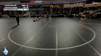 138 lbs 11th Place Match - Malachi Clement, Iowa City, City High vs Logan Conover, Aurora (Marmion Academy)