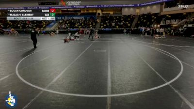 138 lbs 11th Place Match - Malachi Clement, Iowa City, City High vs Logan Conover, Aurora (Marmion Academy)