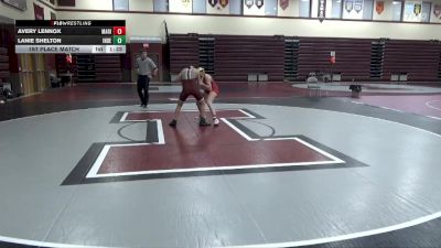 121-125 lbs 1st Place Match - Avery Lennox, Marion Girls vs Lanie Shelton, Independence Girls