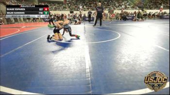 52 lbs Quarterfinal - Eliasz Esparza, Best Trained vs Miles Sanders, Team Tulsa Wrestling Club