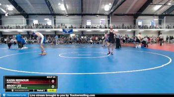 157 lbs Cons. Round 2 - Kadin Rednour, Augustana (IL) vs Brody Lee, Wisconsin-Platteville