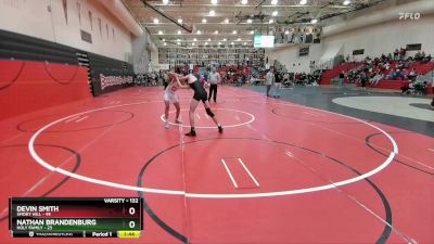 132 lbs 3rd Place Match - Devin Smith, Smoky Hill vs Nathan Brandenburg, Holy Family