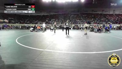 B3A-106 lbs Cons. Round 1 - Logan Cass, Pawhuska vs Luke Nelson, Ok Christian School