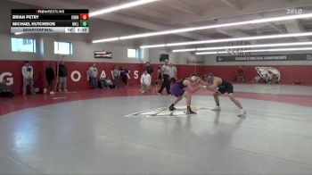 165 lbs Quarterfinal - Michael Hutchison, Millikin vs Brian Petry, Cornell College