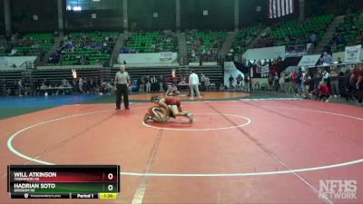 7A 113 lbs Quarterfinal - Will Atkinson, Thompson HS vs Hadrian Soto, Grissom Hs