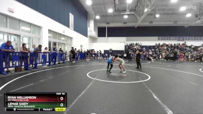 62 lbs 3rd Place Match - Ryan Williamson, 951 Wrestling Club vs Lemar Saidy, RBWC (Rancho Bernardo)