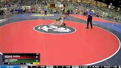 108 lbs Round 2 (4 Team) - Michael Rasdal, Mazama vs Levi Farrens, North Marion