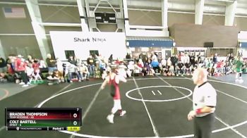 84 lbs Round 1 (4 Team) - Braden Thompson, Team Wyoming vs Colt Bartell, Stout