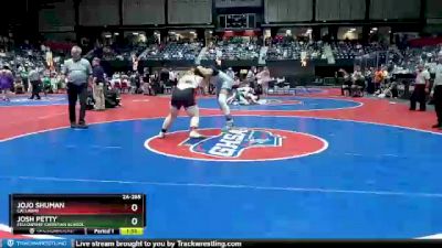 2A-285 lbs Semifinal - Jojo Shuman, Callaway vs Josh Petty, Fellowship Christian School