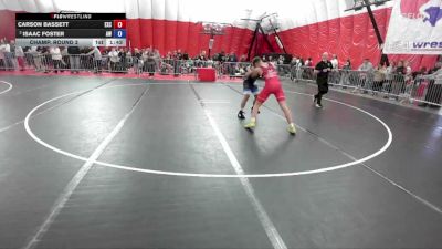 157 lbs Champ. Round 2 - Carson Bassett, Excel vs Isaac Foster, Aviators Wrestling