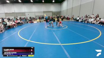 112 lbs Round 2 (8 Team) - Clare Booe, Florida vs Artemis Eaton, Georgia Blue