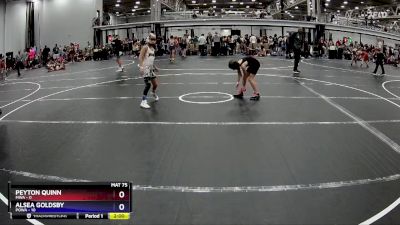 64 lbs Finals (2 Team) - Peyton Quinn, MWA vs Alsea Goldsby, POWA