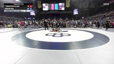 100 lbs Cons. Rd Of 32 - Sebastian Clark, TX vs Jordan Hill, NY