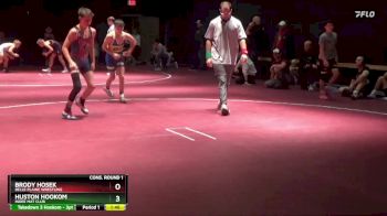 S-12 lbs Cons. Round 1 - Brody Hosek, Belle Plaine Wrestling vs Huston Hookom, Indee Mat Club