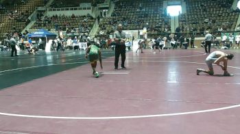 7A 106 lbs Quarterfinal - Justin Wells, Carver Montgomery HS vs Jaxson Lane, Fairhope