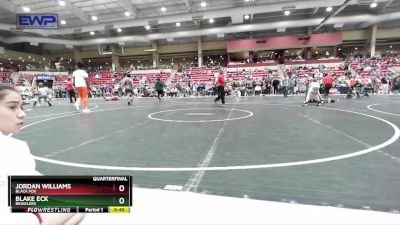 85 lbs Quarterfinal - Blake Eck, Brawlers vs Jordan Williams, Black Fox