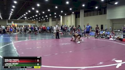 108 lbs Placement (16 Team) - Shiloh Twigg, BHWC/ Dirt Divers vs Logan Henry, Team Misfits