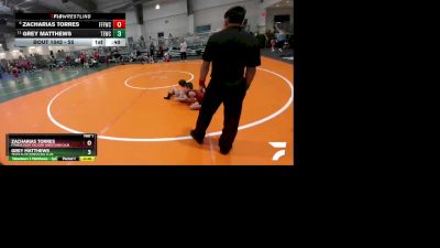 55 lbs Champ. Round 2 - Grey Matthews, Texas Elite Wrestling Club vs Zacharias Torres, Fitness Fight Factory Wrestling Club