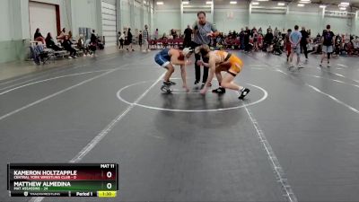 138 lbs Round 5 (8 Team) - Matthew Almedina, Mat Assassins vs Kameron Holtzapple, Central York Wrestling Club