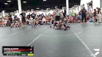 92 lbs Round 2 (8 Team) - Jackson Caraballo, PA Alliance Red vs Ashton Glasgow, Glasgow WA