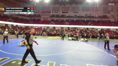 120 lbs 3rd Place Match - Brooklyn Johnson, Eagle vs Rosy Weatherspoon, Fruitland