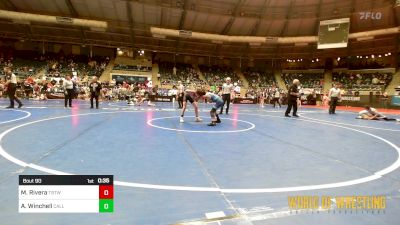 84 lbs Consi Of 16 #1 - Mason Rivera, Topeka Blue Thunder vs Ayden Winchell, Callan Wrestling Academy